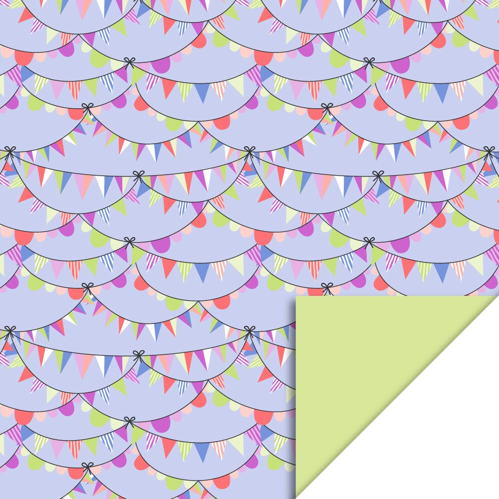 Cadeaupapier vlaggetjes 70cm