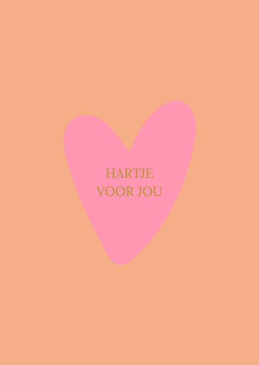 Kaart hartje voor jou