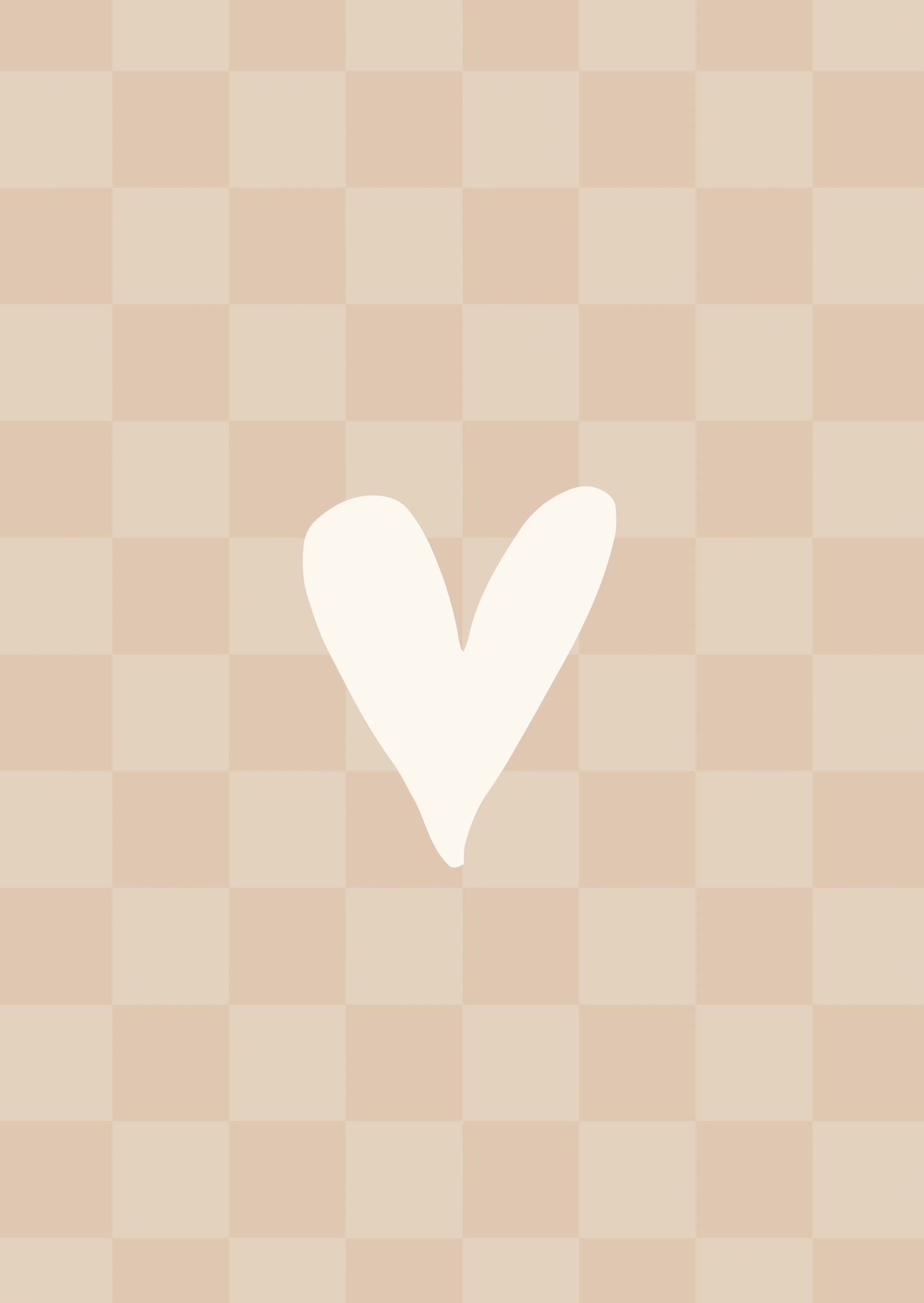 Kaart hartje ruitjes