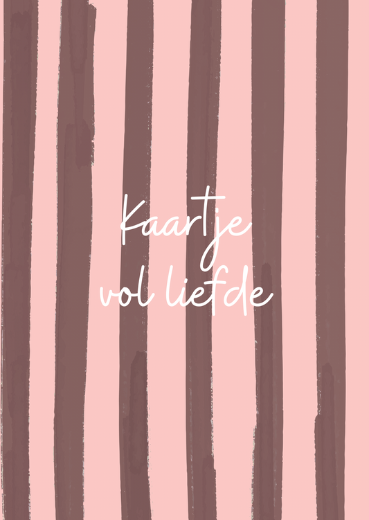 Kaart kaartje vol liefde