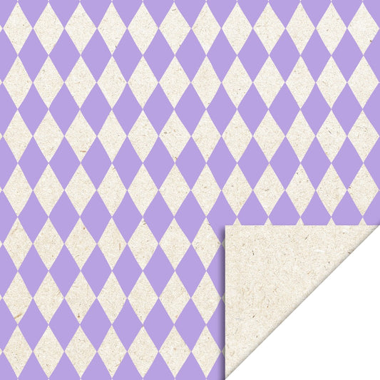 Cadeaupapier harlequin lila 70cm