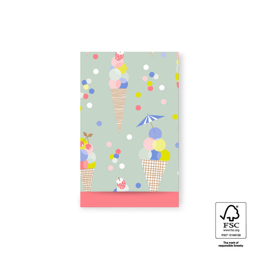 Cadeauzakje ijsjes | 12x19cm | 5 stuks