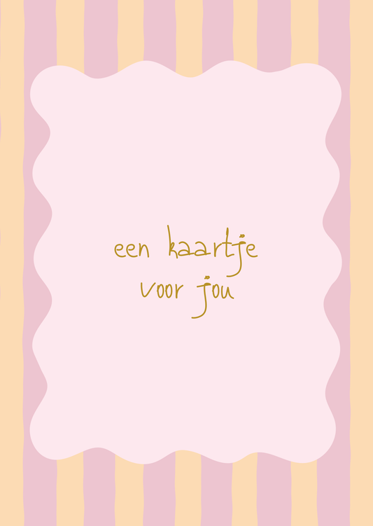 Kaart een kaartje voor jou