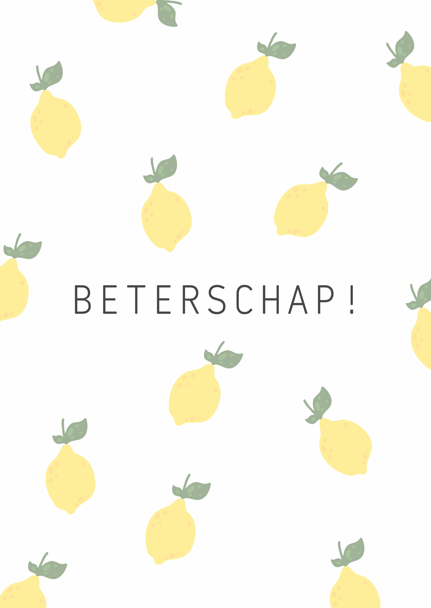 Kaart beterschap citroen