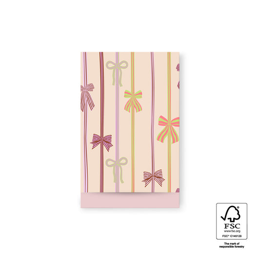 Cadeauzakje strikken | 12x19cm | 5 stuks