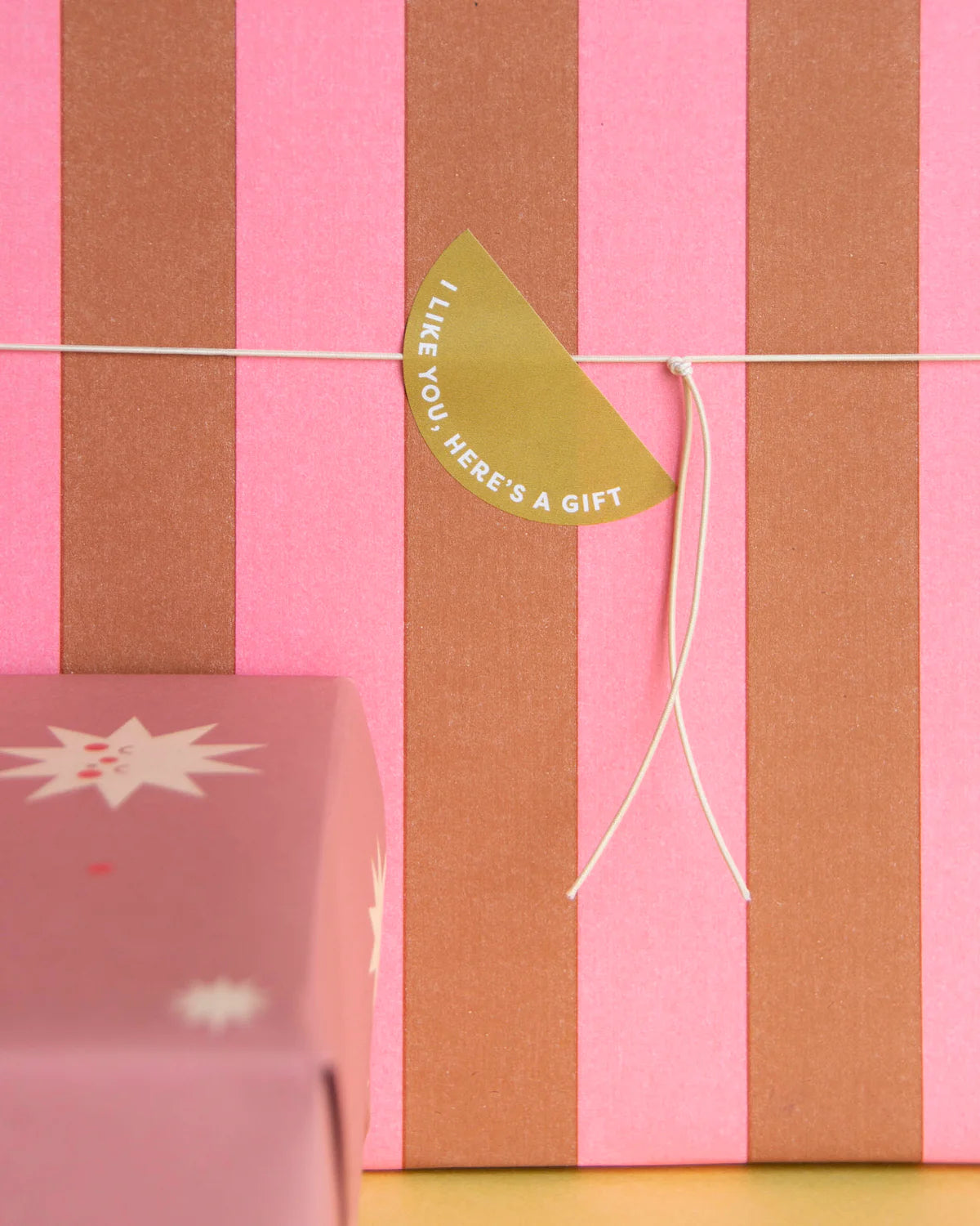 Stickers I like you here’s a gift - 5cm 6 stuks